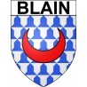 Pegatinas escudo de armas de Blain adhesivo de la etiqueta engomada