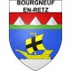 Pegatinas escudo de armas de Bourgneuf-en-Retz adhesivo de la etiqueta engomada