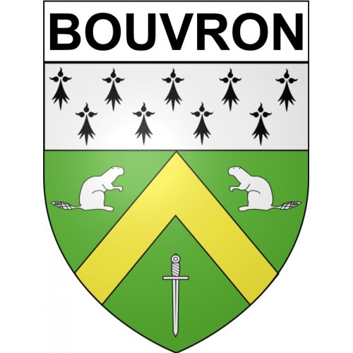 Adesivi stemma Bouvron adesivo