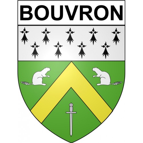 Bouvron 44 ville Stickers blason autocollant adhésif