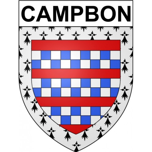 Campbon 44 ville Stickers blason autocollant adhésif