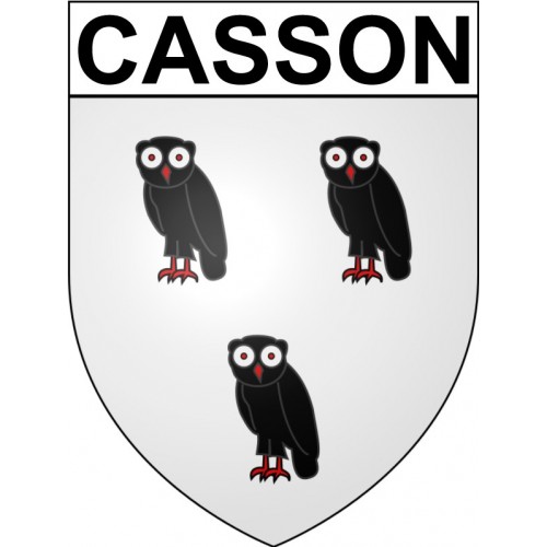 Casson Sticker wappen, gelsenkirchen, augsburg, klebender aufkleber
