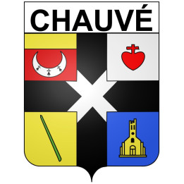 Stickers coat of arms Chauvé adhesive sticker