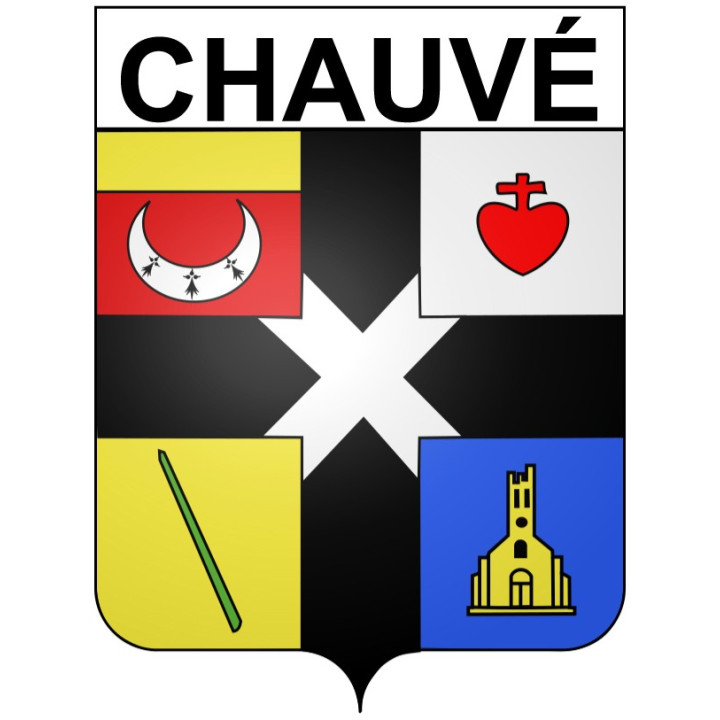 Stickers coat of arms Chauvé adhesive sticker