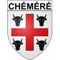 Pegatinas escudo de armas de Chéméré adhesivo de la etiqueta engomada