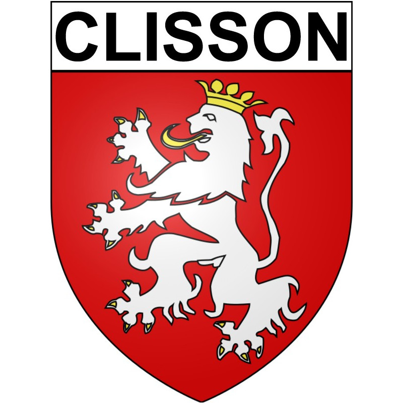 Pegatinas escudo de armas de Clisson adhesivo de la etiqueta engomada