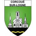 Corcoué-sur-Logne 44 ville Stickers blason autocollant adhésif