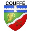 Couffé 44 ville Stickers blason autocollant adhésif