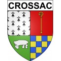 Crossac 44 ville Stickers blason autocollant adhésif