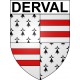 Derval 44 ville Stickers blason autocollant adhésif