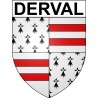 Derval 44 ville Stickers blason autocollant adhésif
