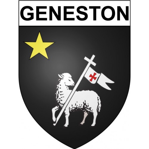 Geneston 44 ville Stickers blason autocollant adhésif