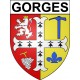 Gorges 44 ville Stickers blason autocollant adhésif