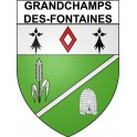 Grandchamps-des-Fontaines 44 ville Stickers blason autocollant adhésif