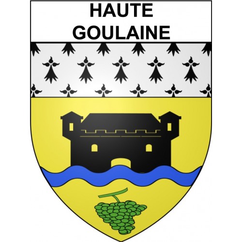 Pegatinas escudo de armas de Haute-Goulaine adhesivo de la etiqueta engomada