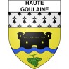 Pegatinas escudo de armas de Haute-Goulaine adhesivo de la etiqueta engomada