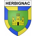 Herbignac 44 ville Stickers blason autocollant adhésif