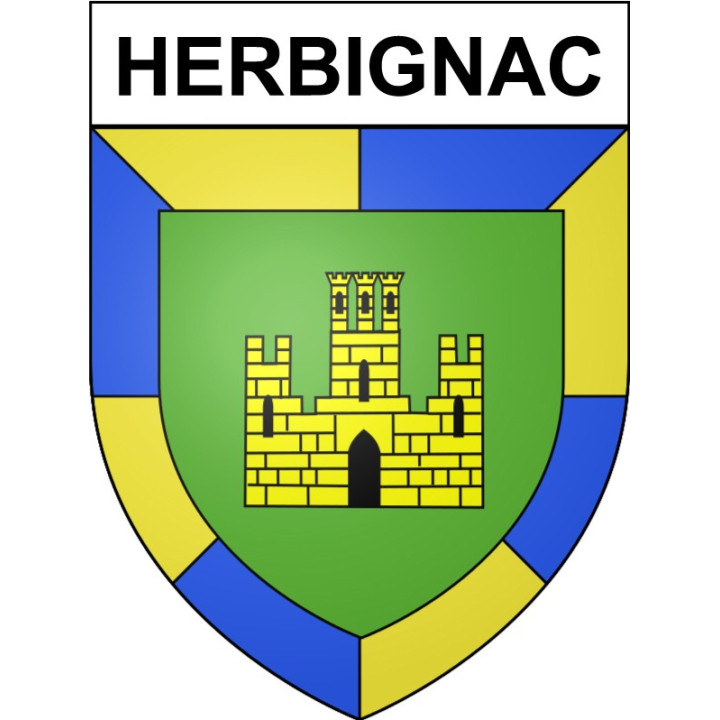 Stickers coat of arms Herbignac adhesive sticker