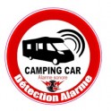 Alarme camping car logo 28 Détection alarme sonore autocollant adhésif sticker
