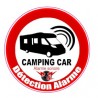 Alarme camping car logo 28 Détection alarme sonore autocollant adhésif sticker
