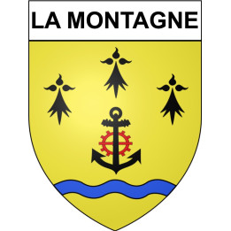 La Montagne 44 ville Stickers blason autocollant adhésif