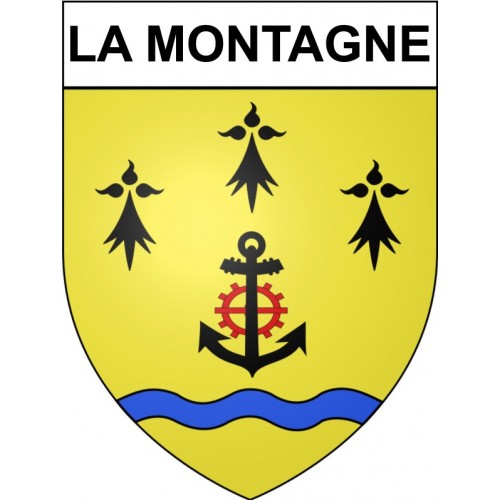 La Montagne Sticker wappen, gelsenkirchen, augsburg, klebender aufkleber