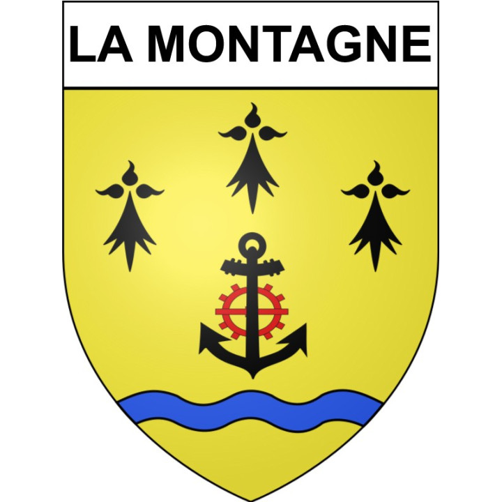 La Montagne 44 ville Stickers blason autocollant adhésif