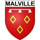 Malville 44 ville Stickers blason autocollant adhésif