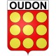 Pegatinas escudo de armas de Oudon adhesivo de la etiqueta engomada