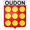 Oudon Sticker wappen, gelsenkirchen, augsburg, klebender aufkleber