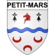 Pegatinas escudo de armas de Petit-Mars adhesivo de la etiqueta engomada