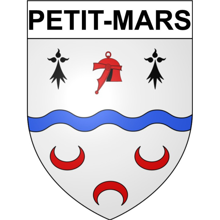 Stickers coat of arms Petit-Mars adhesive sticker
