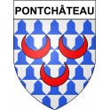 Pontchâteau 44 ville Stickers blason autocollant adhésif