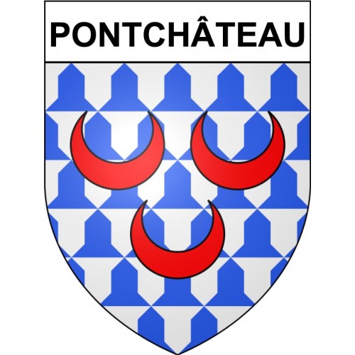 Stickers coat of arms Pontchâteau adhesive sticker