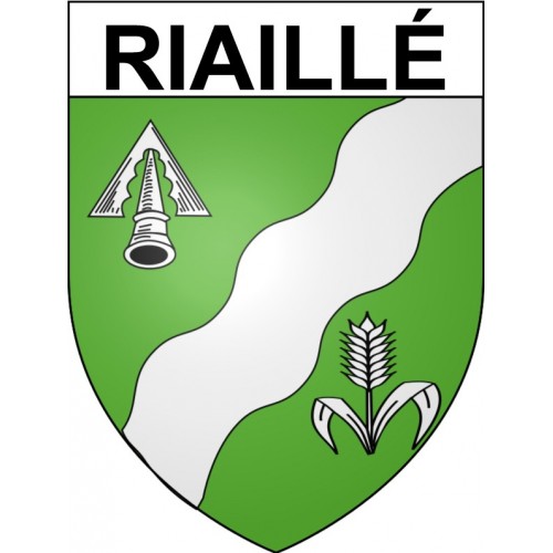 Riaillé 44 ville Stickers blason autocollant adhésif