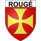Pegatinas escudo de armas de Rougé adhesivo de la etiqueta engomada