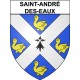 Pegatinas escudo de armas de Saint-André-des-Eaux adhesivo de la etiqueta engomada