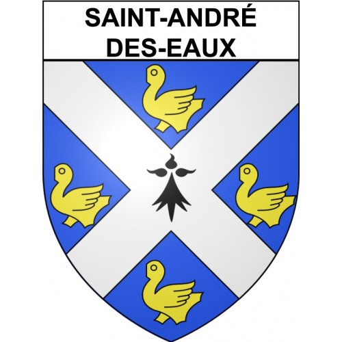 Saint-André-des-Eaux 44 ville Stickers blason autocollant adhésif