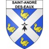 Saint-André-des-Eaux Sticker wappen, gelsenkirchen, augsburg, klebender aufkleber