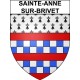 Pegatinas escudo de armas de Sainte-Anne-sur-Brivet adhesivo de la etiqueta engomada