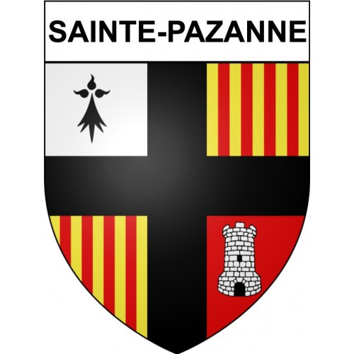 Sainte-Pazanne 44 ville Stickers blason autocollant adhésif