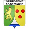 Pegatinas escudo de armas de Sainte-Reine-de-Bretagne adhesivo de la etiqueta engomada