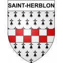 Saint-Herblon 44 ville Stickers blason autocollant adhésif