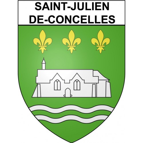 Stickers coat of arms Saint-Julien-de-Concelles adhesive sticker