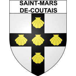 Saint-Mars-de-Coutais Sticker wappen, gelsenkirchen, augsburg, klebender aufkleber