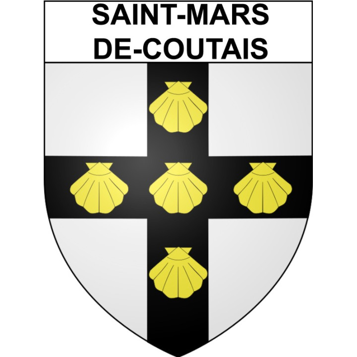 Stickers coat of arms Saint-Mars-de-Coutais adhesive sticker