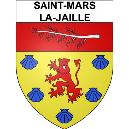 Saint-Mars-la-Jaille 44 ville Stickers blason autocollant adhésif