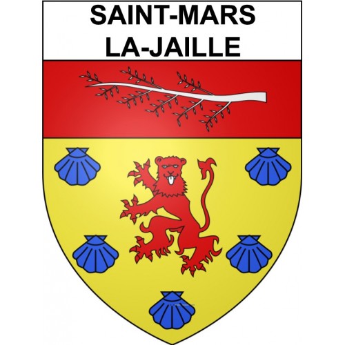 Stickers coat of arms Saint-Mars-la-Jaille adhesive sticker
