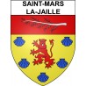 Saint-Mars-la-Jaille 44 ville Stickers blason autocollant adhésif