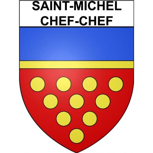 Saint-Michel-Chef-Chef 44 ville Stickers blason autocollant adhésif